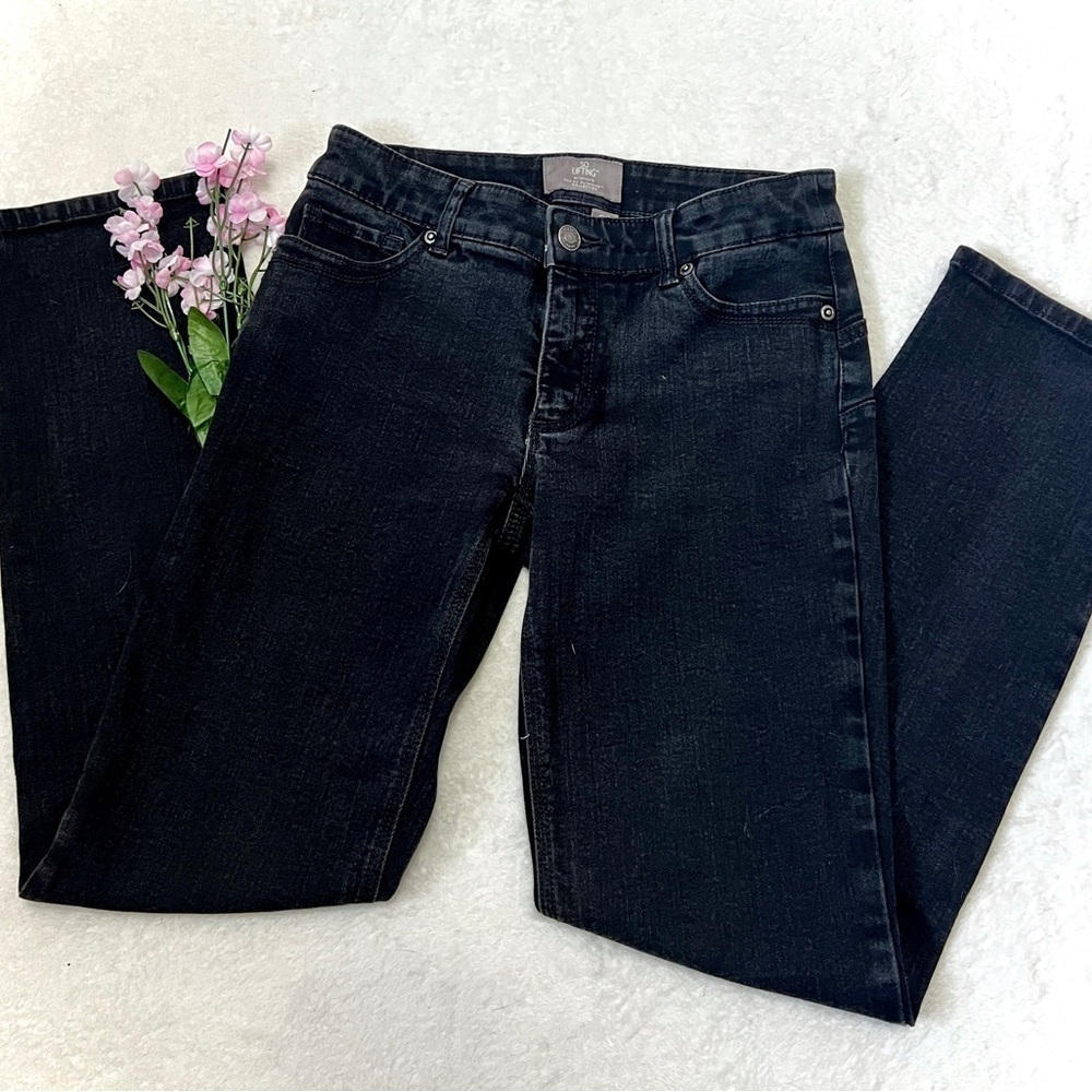 Chico's So Lifting Black Straight Leg Jean - Size 00S (27 waist)